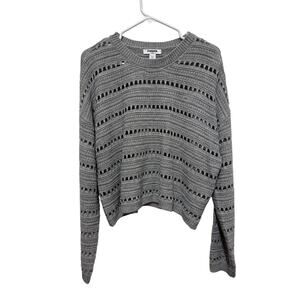 RSQ Gray open knit lightweight pullover sweater size Xlarge